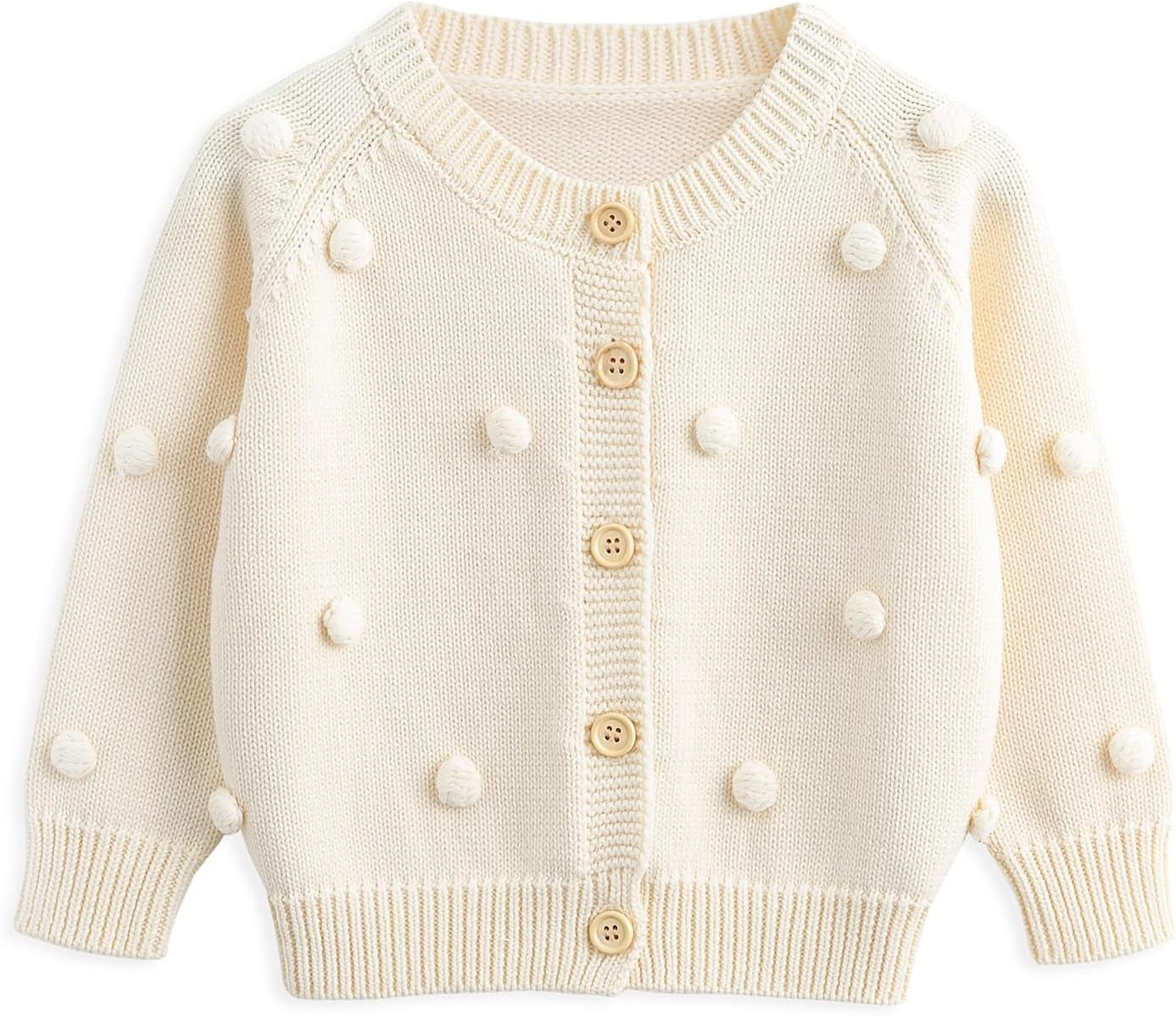 Baby Sweater Cable-Knit Baby Cardigan Coat for Autumn Fall 3M-3T